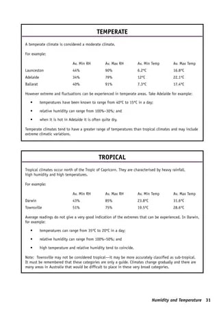 Humidity and temperature | PDF