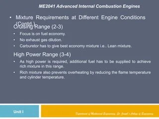 Advanced Ic engines unit 1 | PPTX