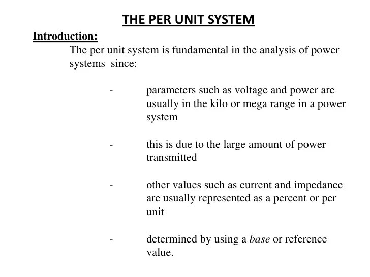 ECNG 3015 PU system and 3Phase Fault calculation