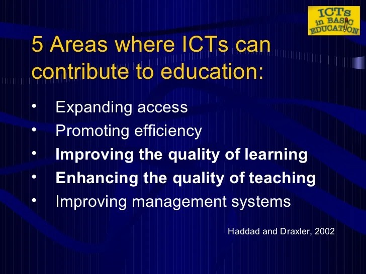 ICTs in the ClassroomWhy Use Them