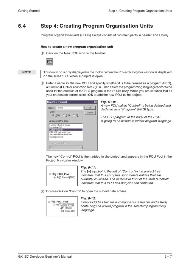 IEC programing manual