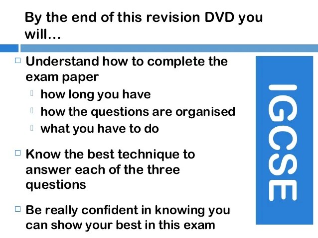 IGCSE Extended Sample