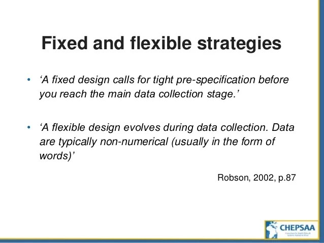 Study design from questions to projects