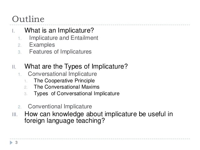 Implicature