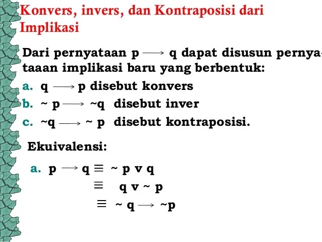 Implikasi dan biimplikasi