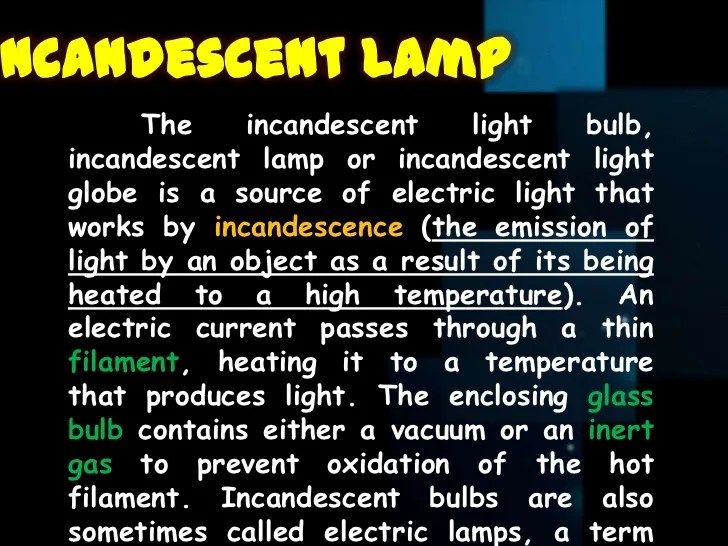 Incandescent lamp