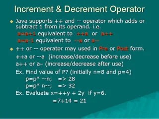 Increment & decrement operator | PPT