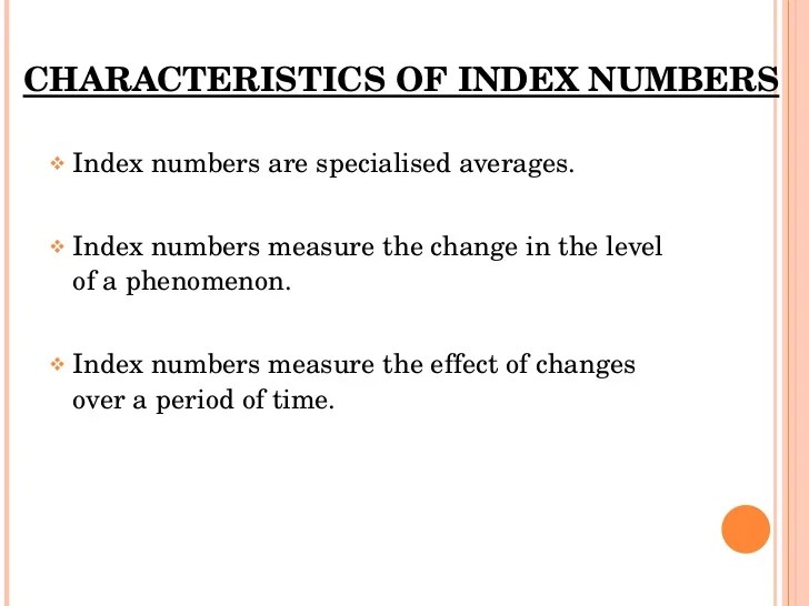 Index Number
