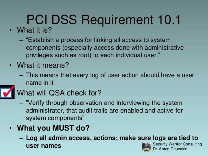 PCI DSS and Logging What You Need To Know by Dr. Anton Chuvakin