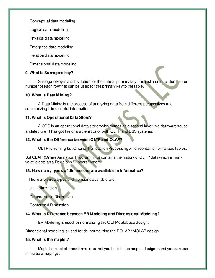 Informatica interview questions and answers