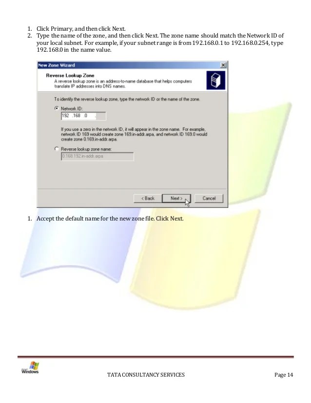 Installation of Active Directory on Windows 2000 Server