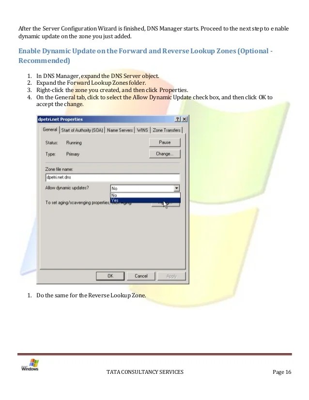 Installation of Active Directory on Windows 2000 Server