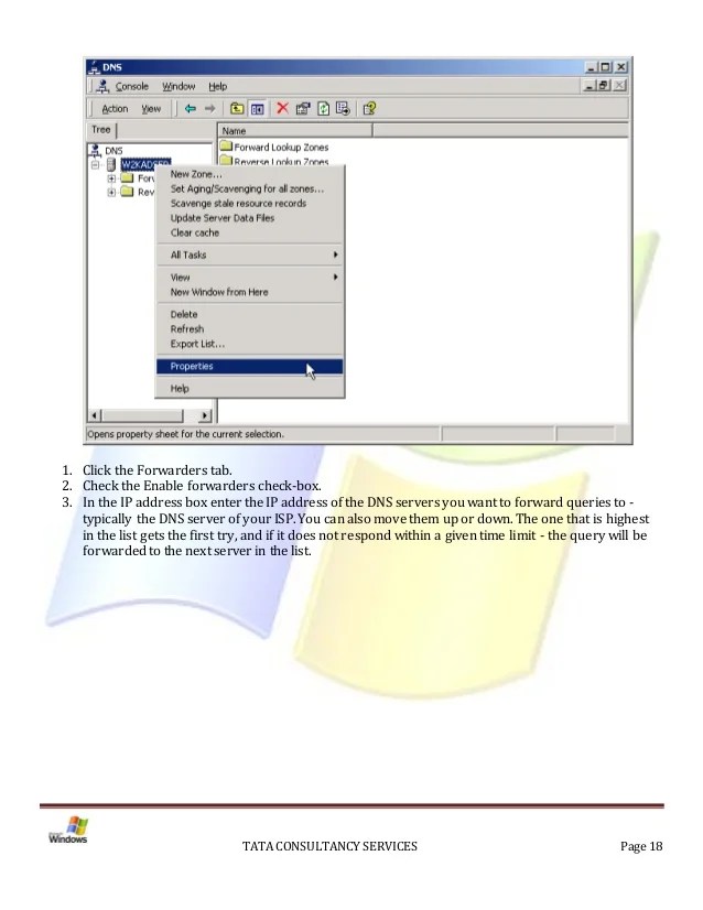 Installation of Active Directory on Windows 2000 Server