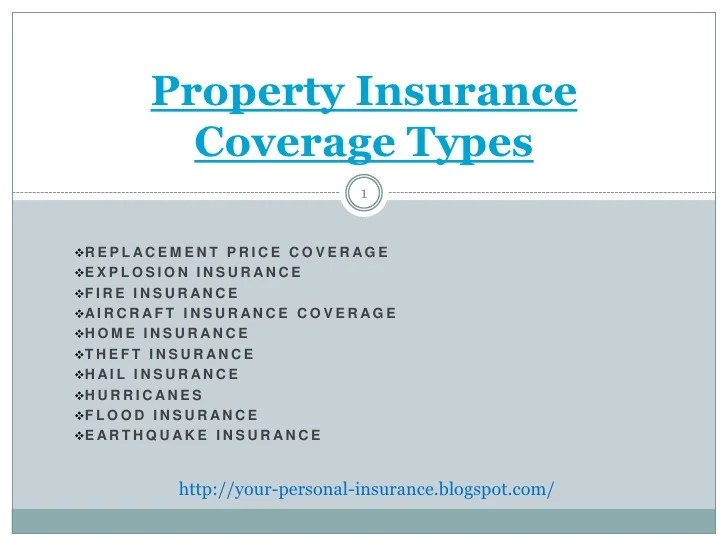 Property Insurance Coverage