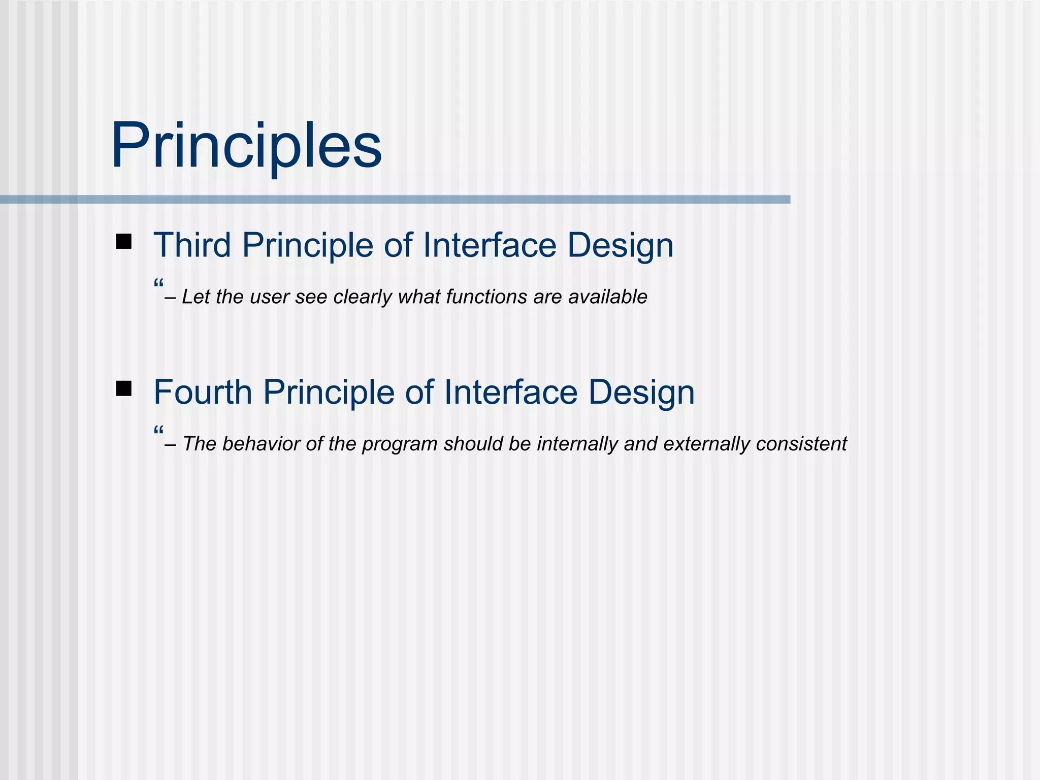 Interface Design For The Web Ppt