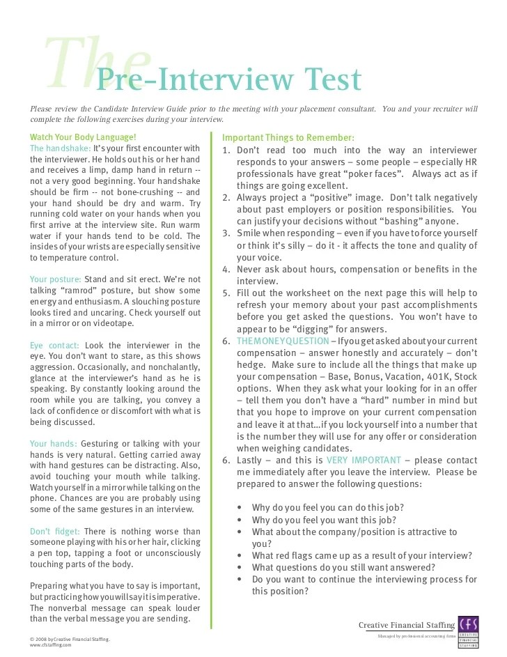 Interview Prep Worksheet