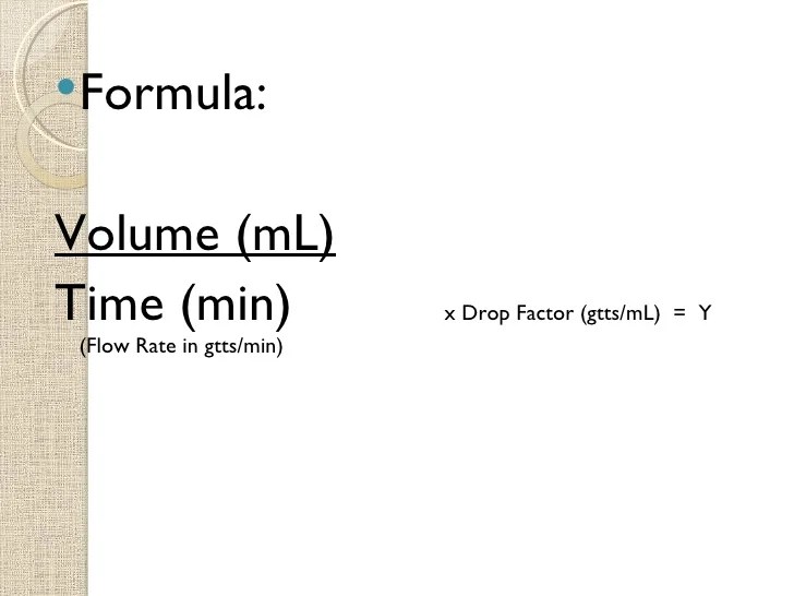 Intravenous fluid computations