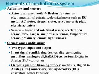 Introduction to Mechatronics | PPT