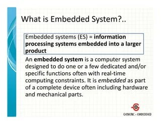 Introduction to embedded system design | PDF
