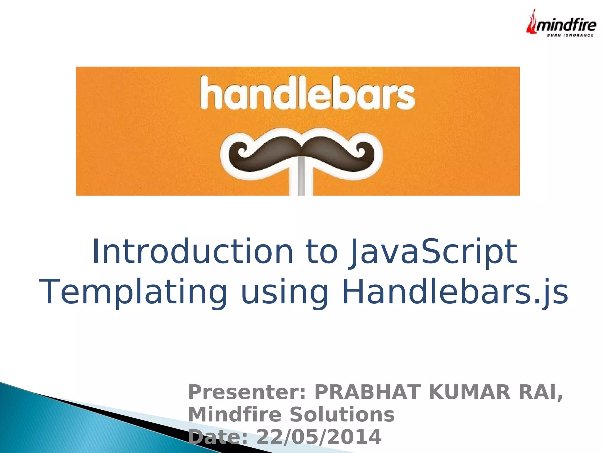 Introduction to javascript templating using handlebars.js