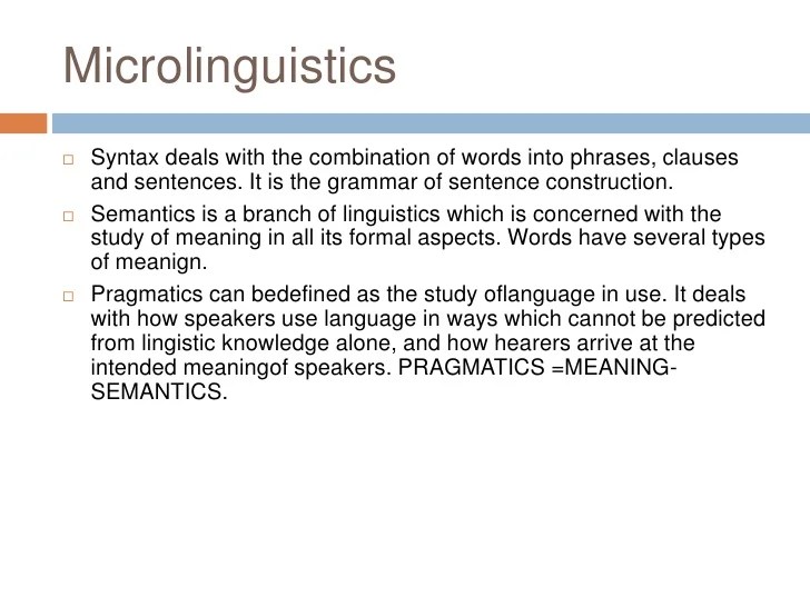 Introduction to linguistics lec 1
