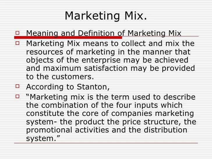 Introduction to marketing management