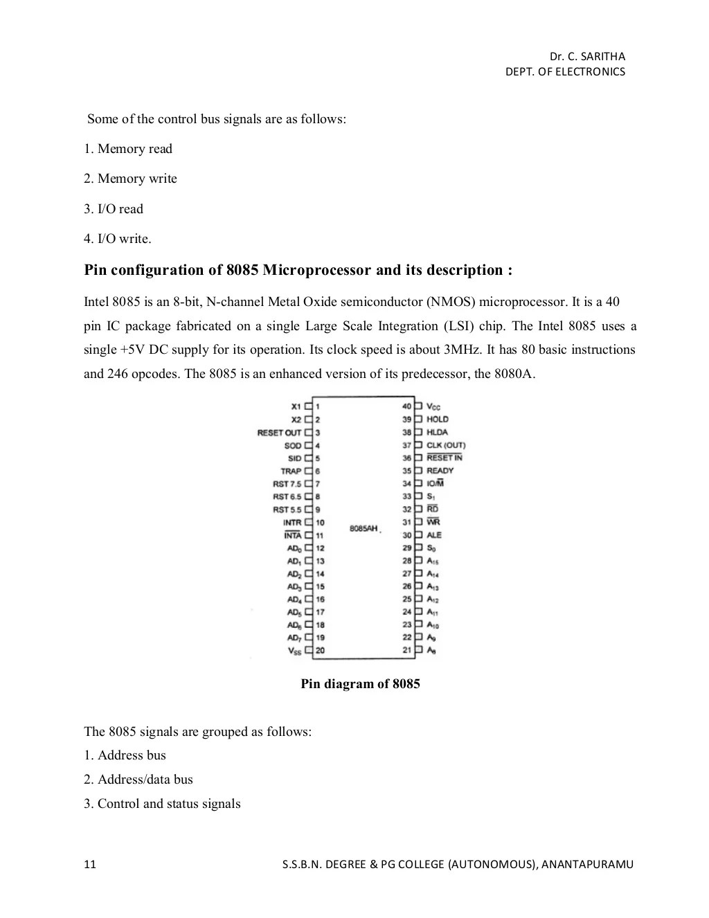 Introduction to microprocessor notes