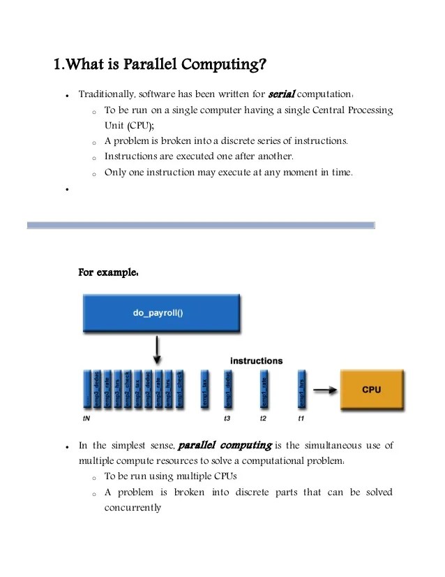 Introduction to parallel computing