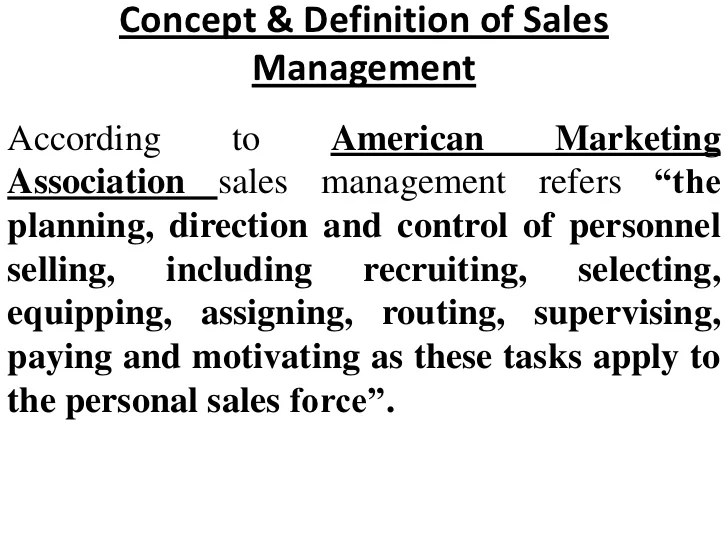 Introduction to sales management