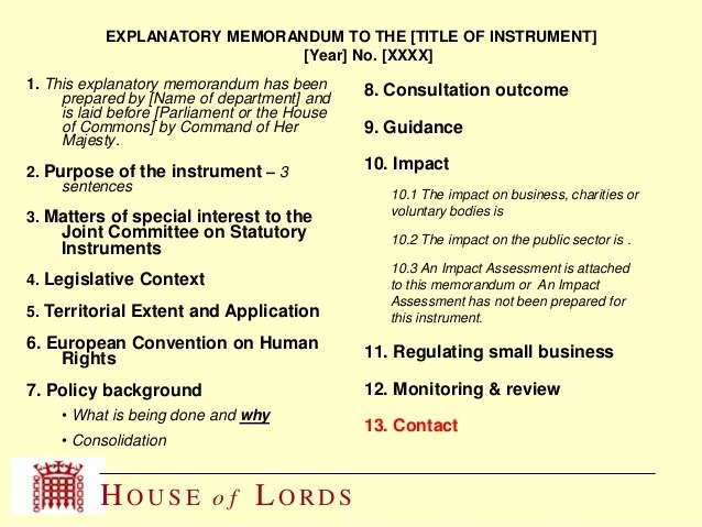 Introduction to secondary legislation