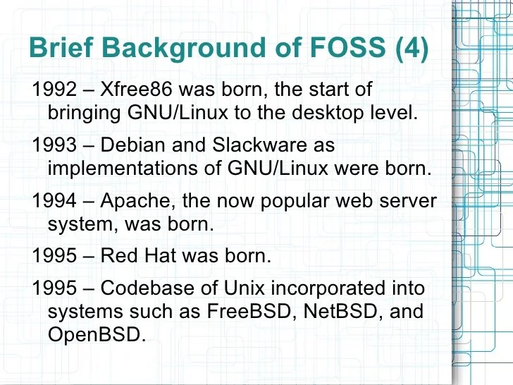 Introduction to Free and Open Source Software (FOSS)