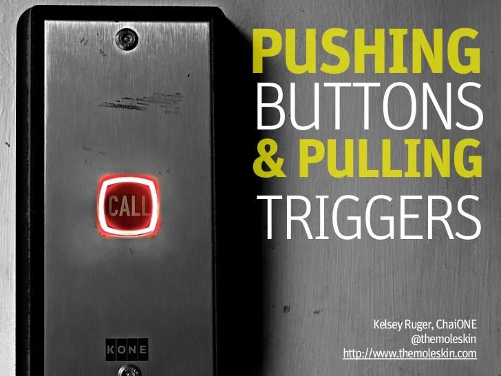 Pushing Buttons & Pulling Triggers Using Psychology to Connect with