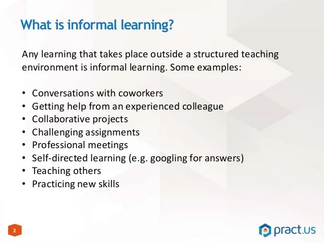 Is it possible to manage informal learning