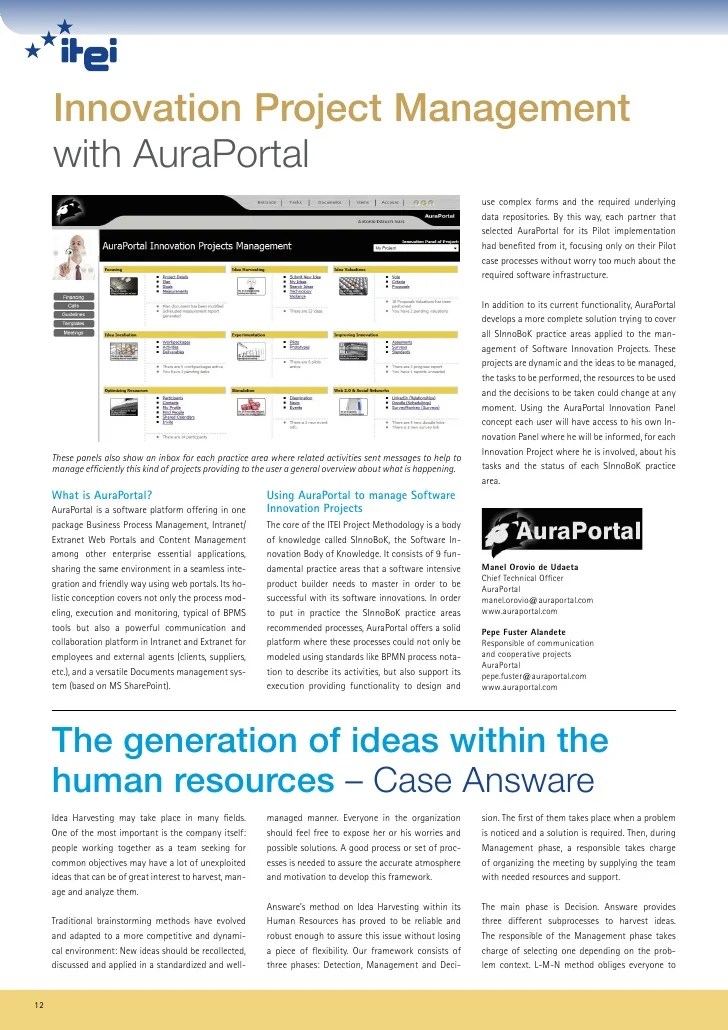 Idea Management Tools and Cases