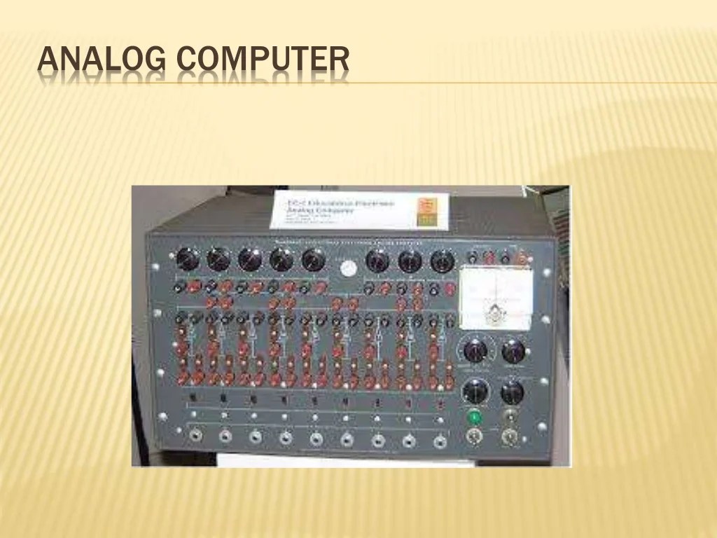 Analog computers digital computers & Hybrid computers