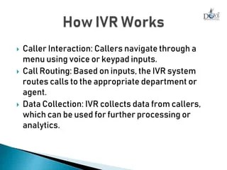 Interactive Voice Response (IVR) Solution | PPTX