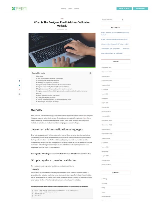 What Is The Best Java Email Address Validation Method? PDF