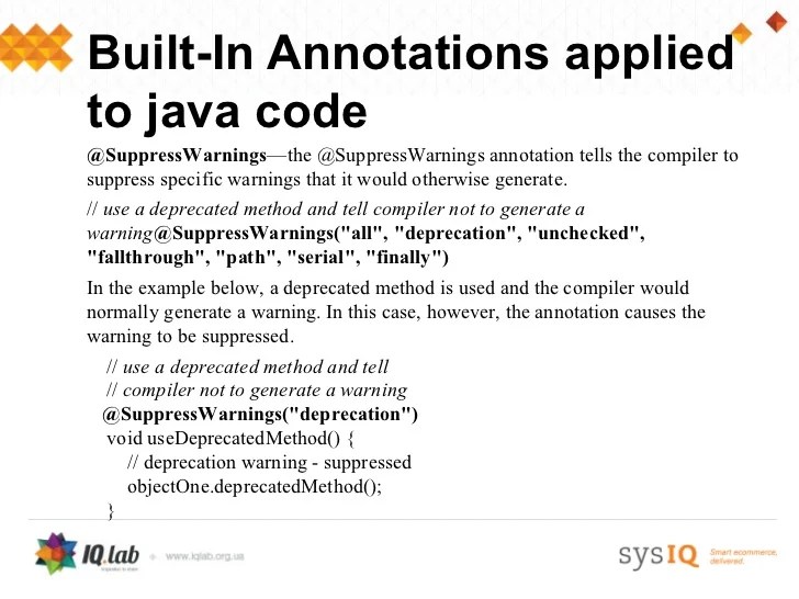 Understanding Annotations in Java