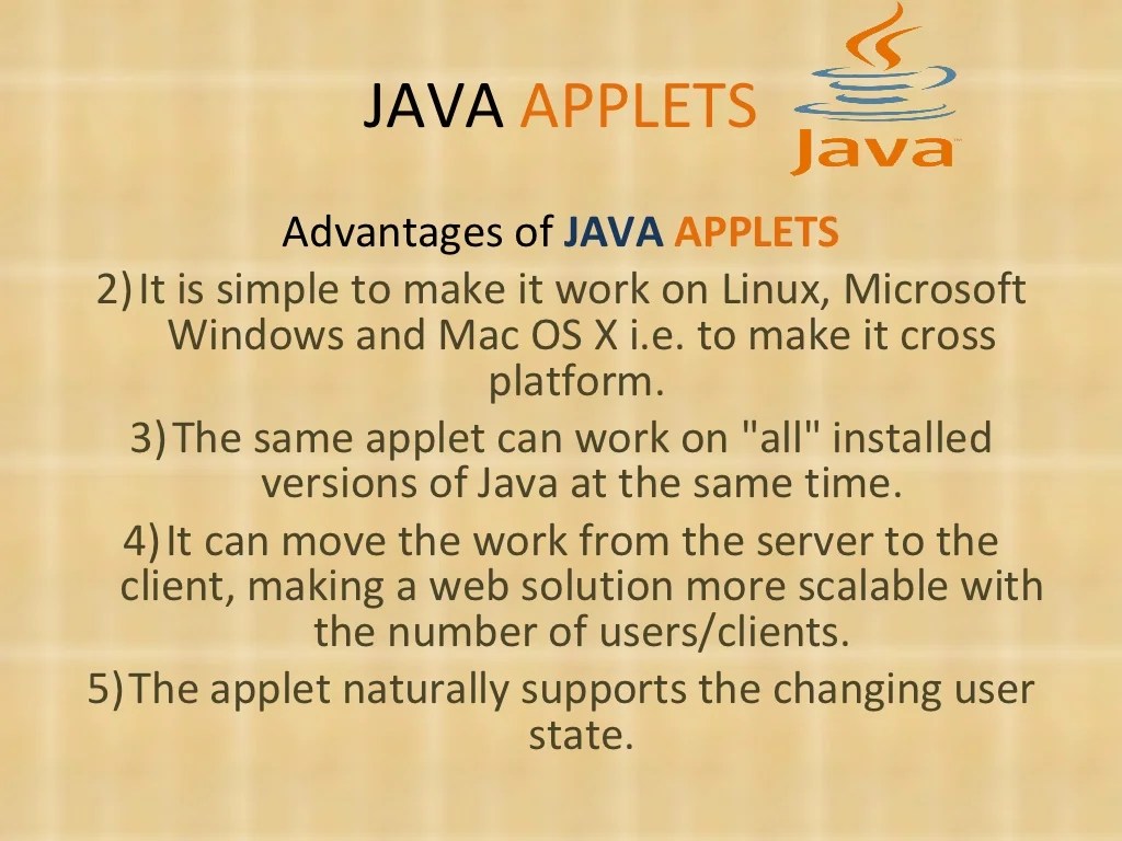 Java applets