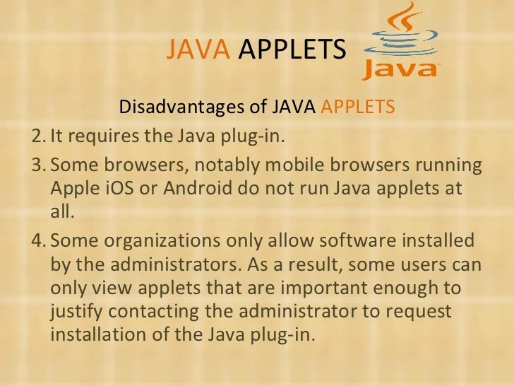 Java applets