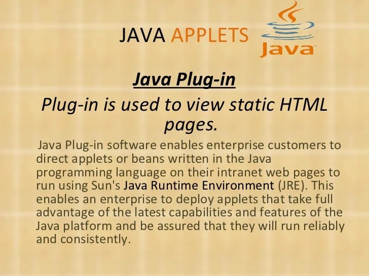 Java applets