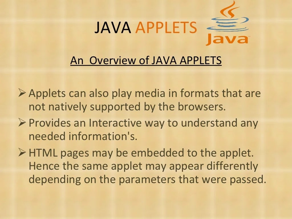 Java applets