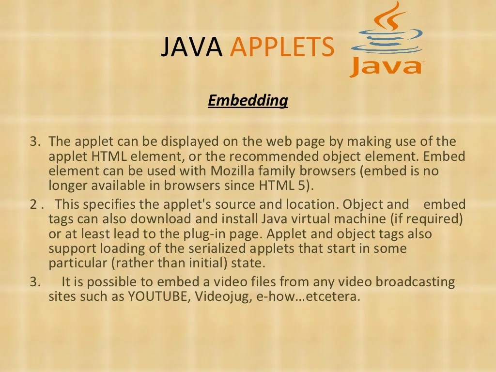 Java applets