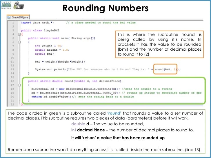 Java basics variables