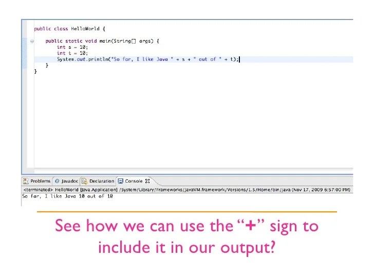 Java Building Blocks