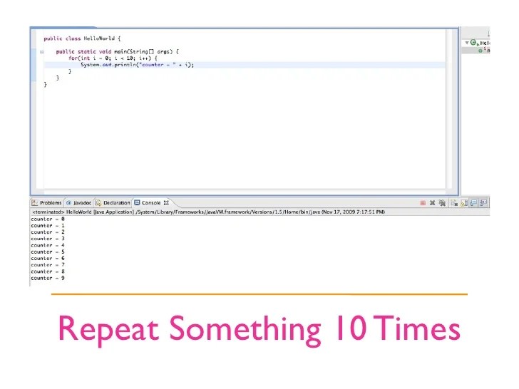 Java Building Blocks