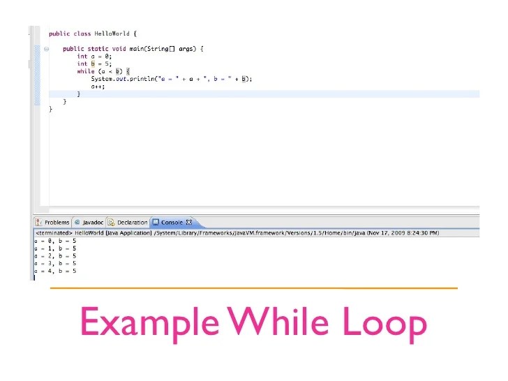 Java Building Blocks