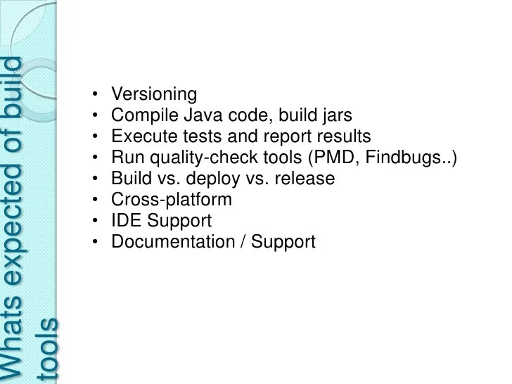 Java Build Tools