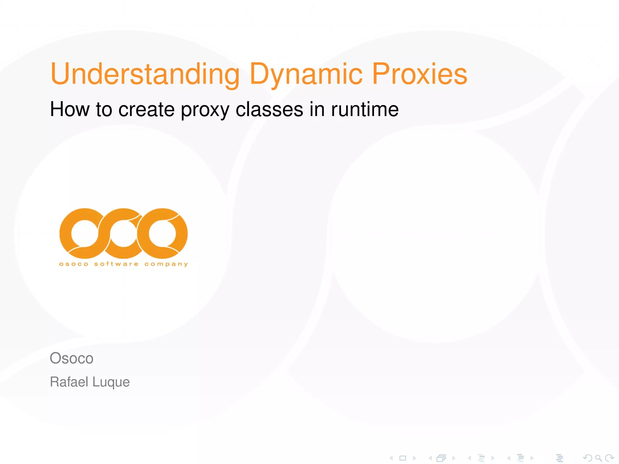 Understanding Dynamic Proxies in Java PPT
