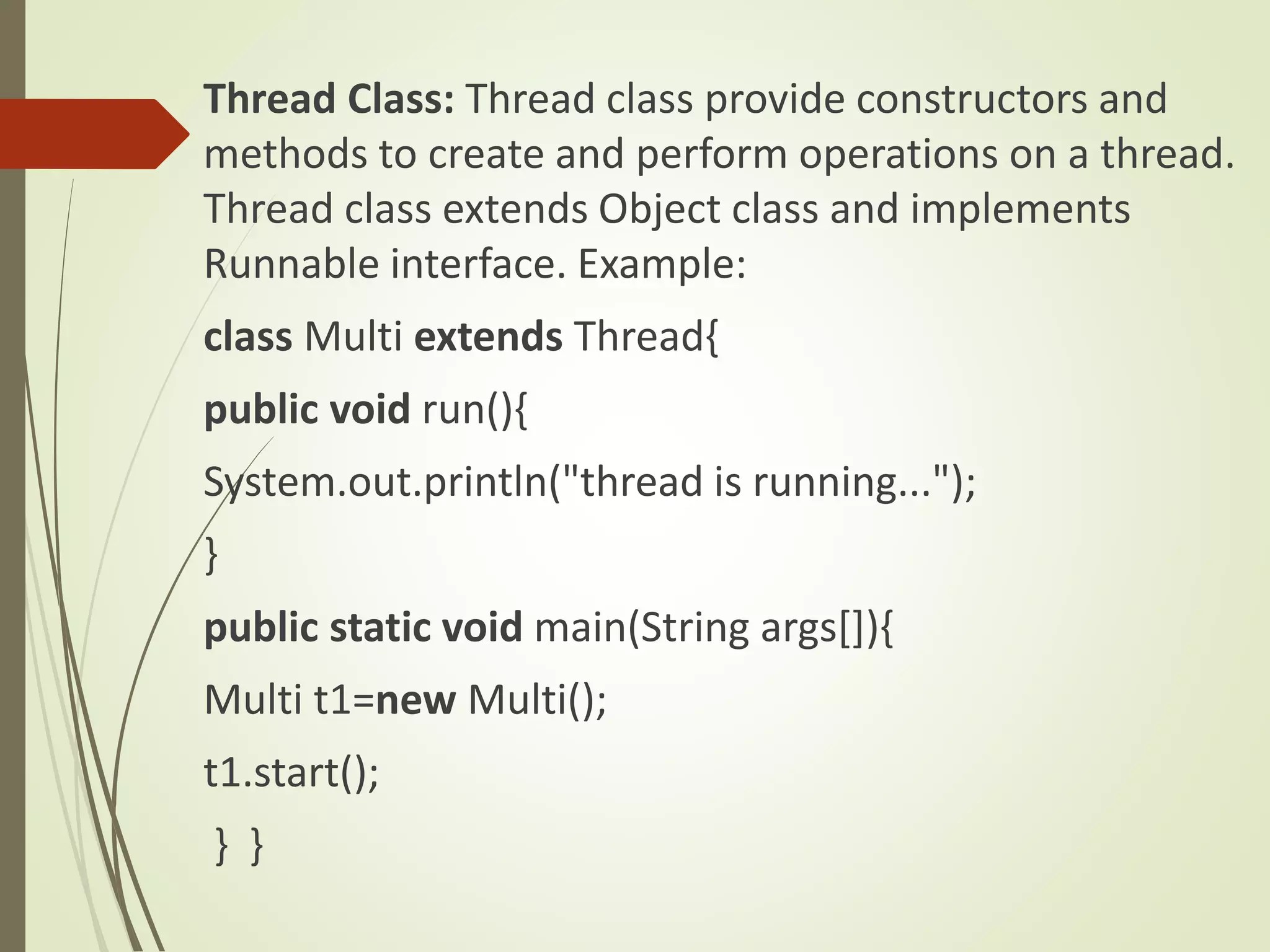 Multithreading in java PPT